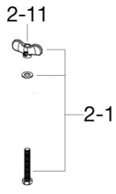 TAMA Bolt (M8 x 50) + Washer & T-Nut