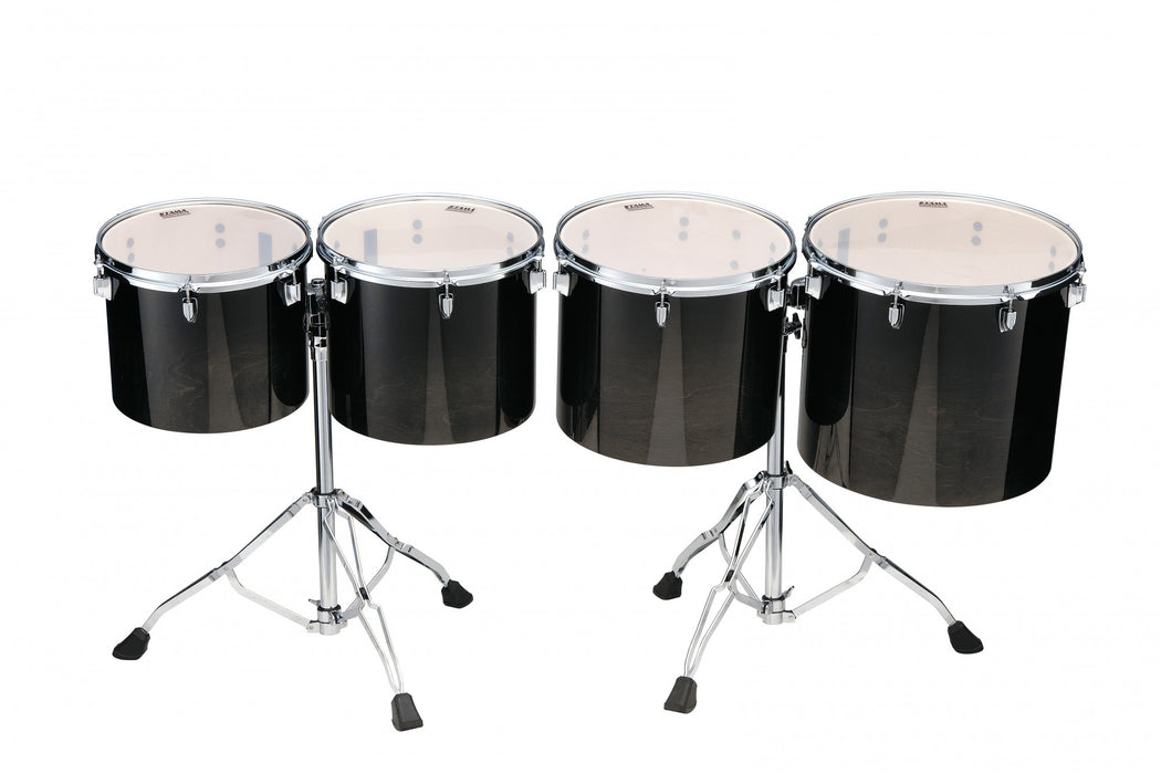 TAMA Low-Pitched Concert Tom Set 4 pcs. - Transparent Black Fade/Chrome HW