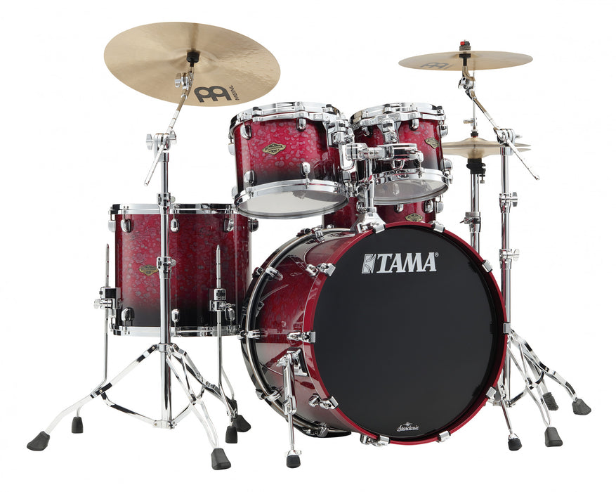 TAMA Starclassic Walnut/Birch Lacquer Shell Kit 4 pcs - Molten Raspberry Fade/Chrome HW