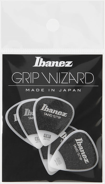 IBANEZ Grip Wizard Series Sand Grip Flat Picks - 6 pcs