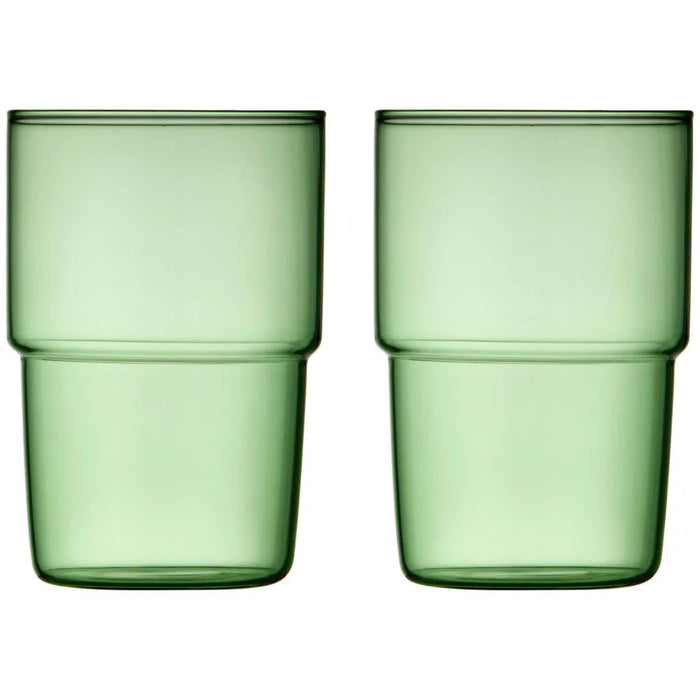 Lyngby Glas Torino beverage glasses 400 ml 2 pieces green 30198