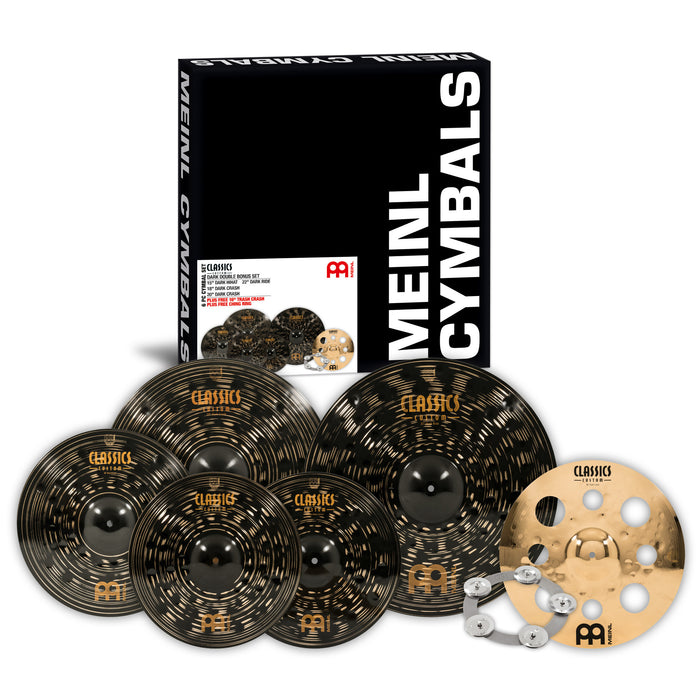 MEINL Cymbals Classics Custom Dark Set 4 pcs. + Ching Ring