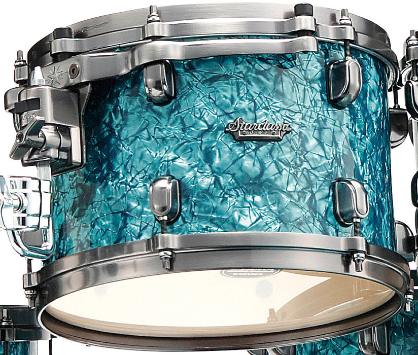 TAMA Starclassic Maple Duracover Wrap Rack Tom 8" x 6" - Turquoise Pearl/Black Nickel HW