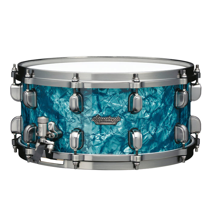 TAMA Starclassic Maple Snare Drum 14" x 6,5" - Turquoise Pearl/Smoked Black Nickel HW