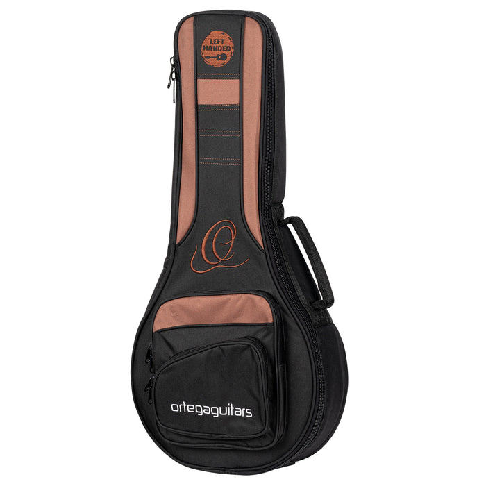 ORTEGA Pro Series Lefty Mini Travel Guitar Bag - Black/Brown