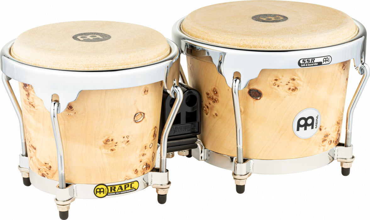 MEINL Percussion Radial Ply Bongo 6 3/4" Macho & 8" Hembra - Desert Burl