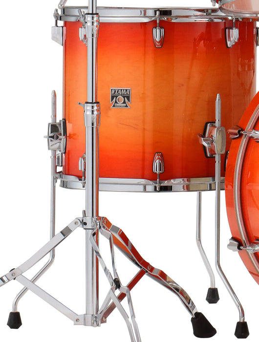 TAMA Superstar Classic Floor Tom 16" x 14" - Tangerine Lacquer Burst/Chrome HW
