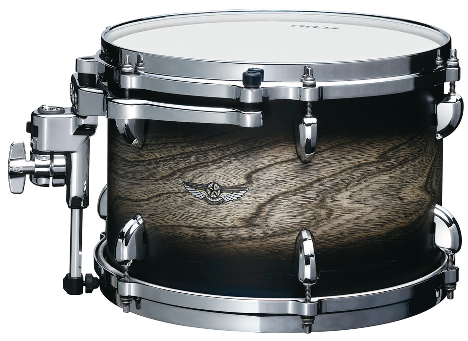 TAMA STAR Walnut Rack Tom 10" x 6,5" - Satin Black Japanese Sen Burst/Chrome HW