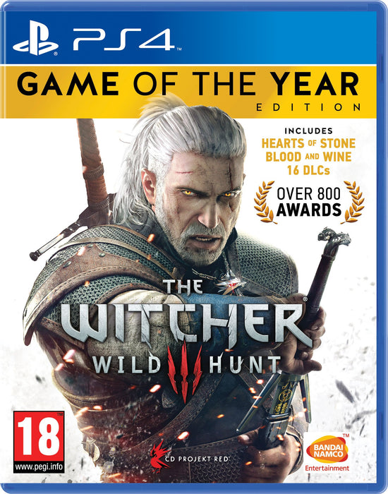 BANDAI The Witcher 3: Wild Hunt - Game of the Year Edition PS4