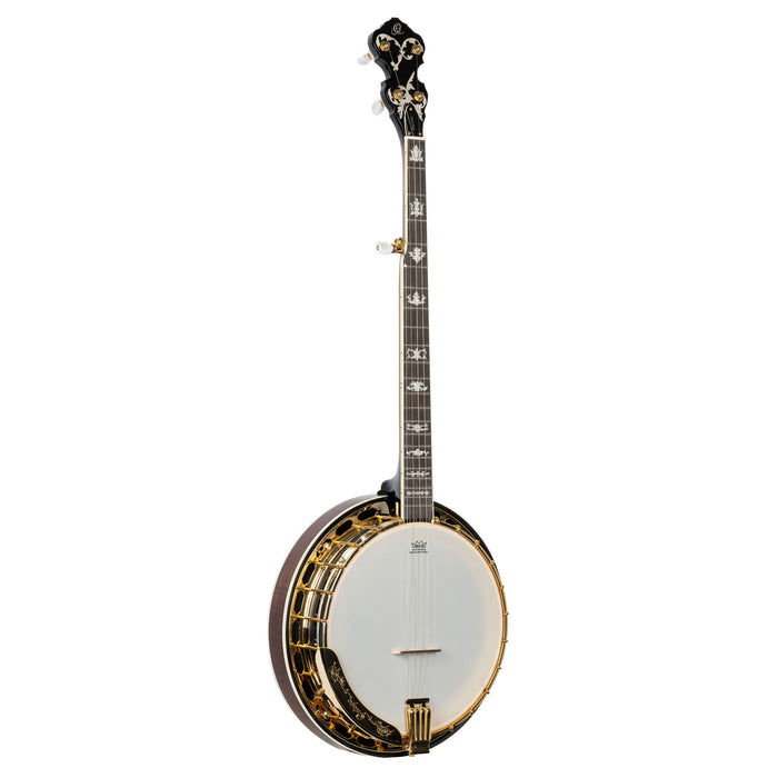 ORTEGA Falcon Series Banjo 5 String - Flamed Maple Natural + Bag