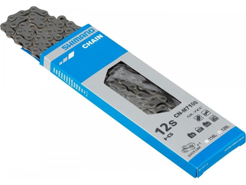 Shimano SLX CN-M7100 12V Unisex Adult Quicklink Chain 138 L