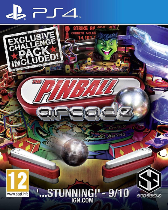 SYSTEM 3 THE PINBALL ARCADE (EXCLUSIVE CHALENGE PACK INCLUDED) PS4