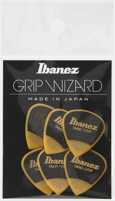 IBANEZ Grip Wizard Series Sand Grip Flat Picks - 6 pcs