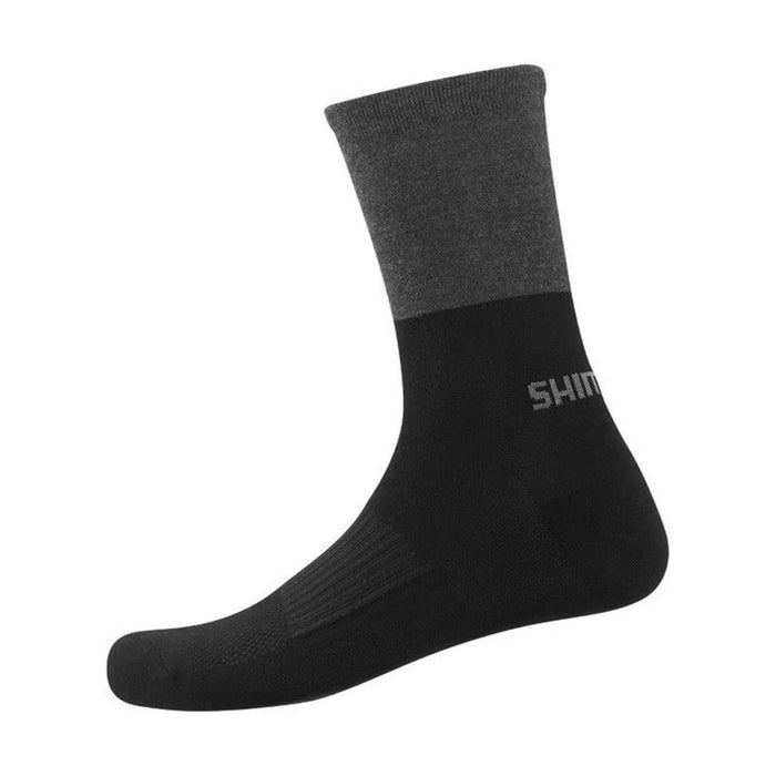 Shimano Original Wool Tall SocksBlack/Gray L-XL (Size 45-48)