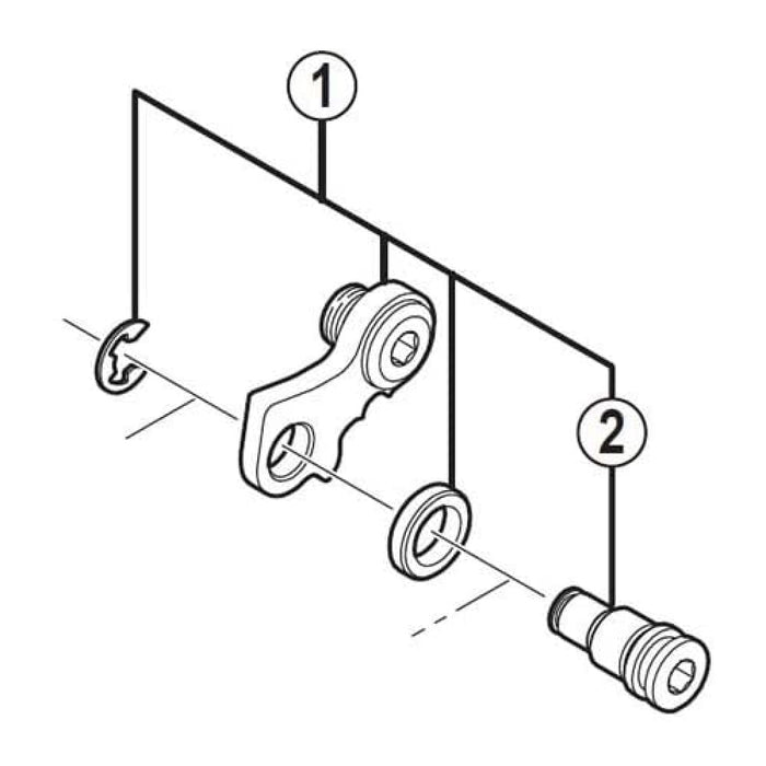 Shimano Bracket Axle UnitRD-M670