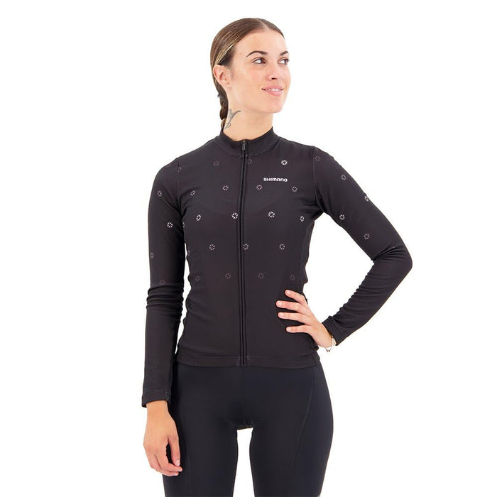 Shimano W's Kaede Printed JerseyBlack L