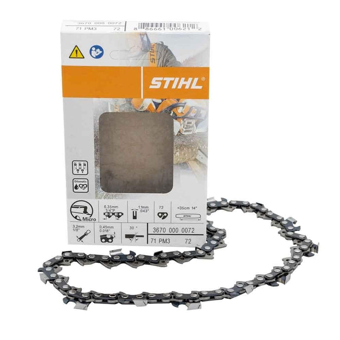 Stihl 3670-000-0072 chain 71 PM3 Picco Micro Kette