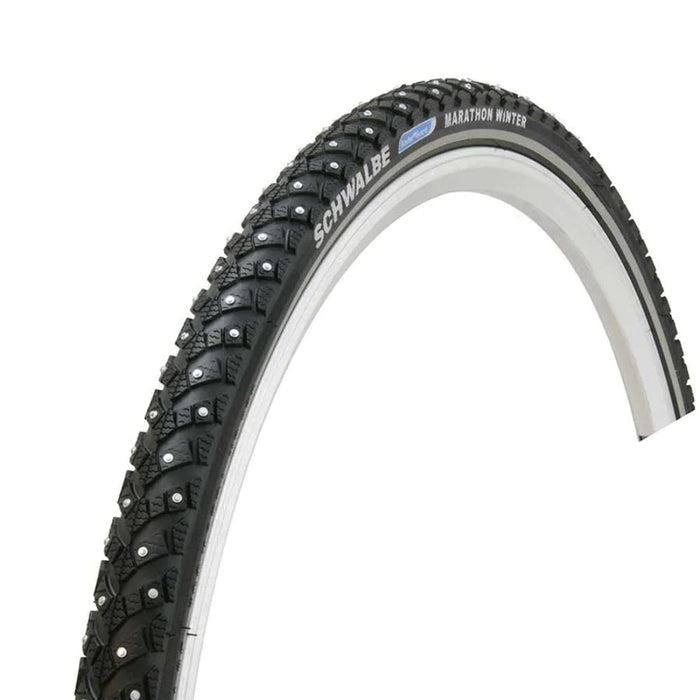 Schwalbe Marathon Winter Plus Tire - 26 x 2, Clincher, Wire, Black/Reflective, Performance Line, 200 Steel Studs