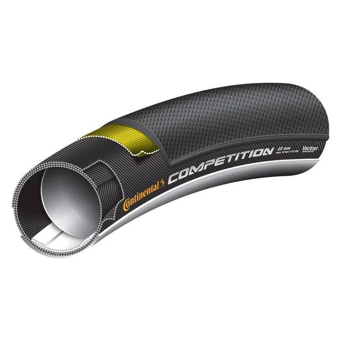 Continental Competition Tubular Road Tire - BLACK, 700X22
