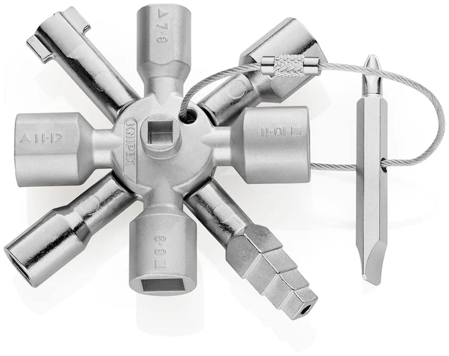 Knipex 00 11 01 TwinKey for control cabinets, windows and shut-off systems