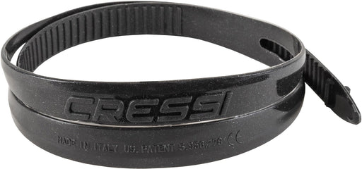 Cressi Swim Goggles Silicone Strap, Black