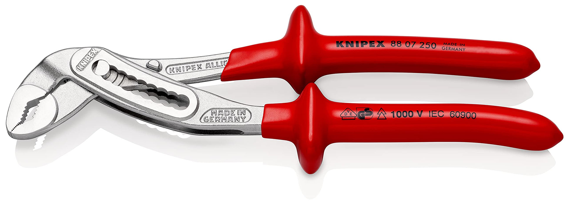 Knipex 88 07 250 Water Pump Pliers "Alligator" 9,84" with dipped insulation
