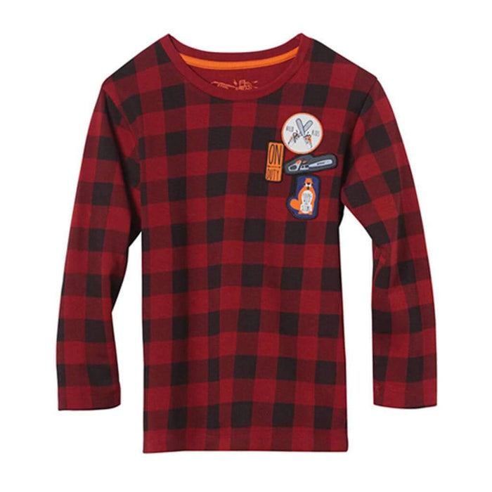 Stihl 0420-400-0416 Children's pullover, plaid, size 110-116