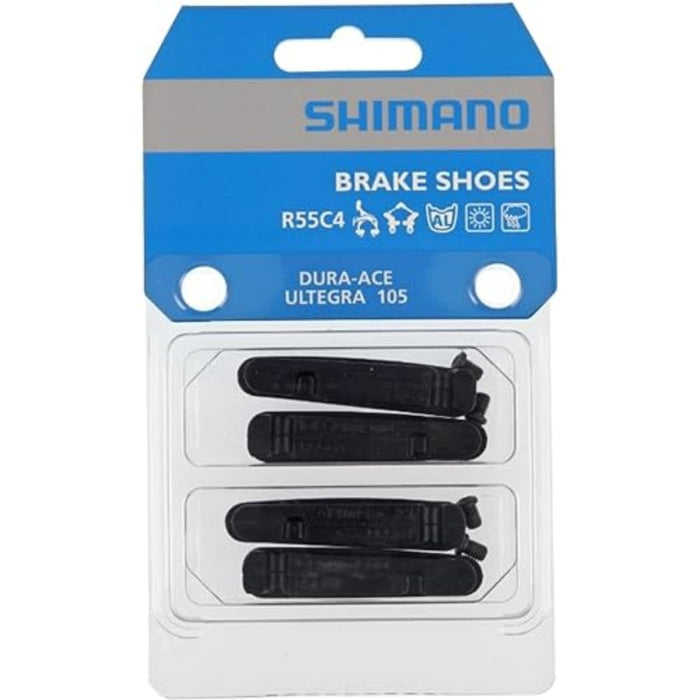 SHIMANO Brake Pad Set R55C4 Dura-Ace BR-9000/7900 ETC 4 pcs (Pack of 1), Black