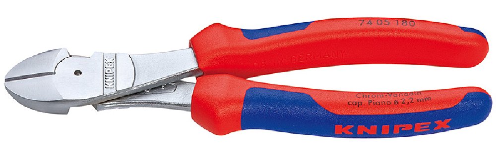 Knipex  74 05 180 SB High Leverage Diagonal Cutters 7, 09" Chrome Plated