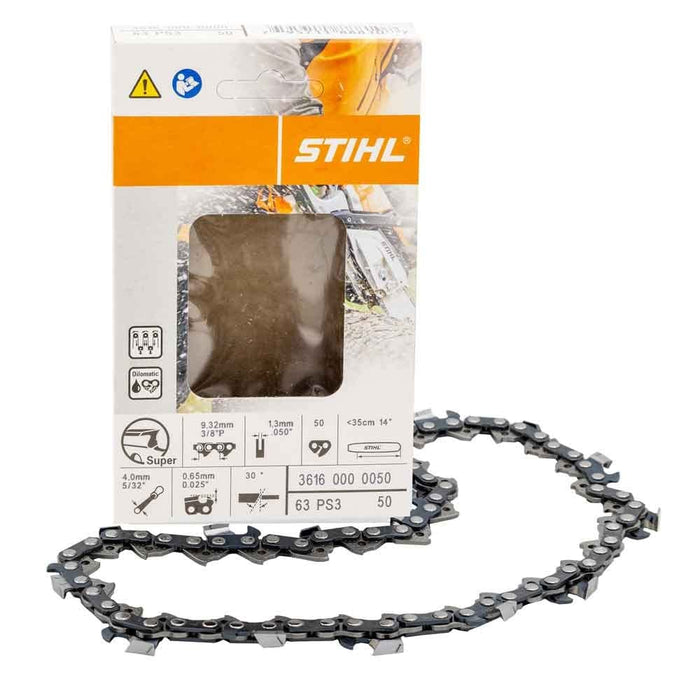 Stihl 3616-000-0050 Chain PS3 3/8"P 1.3 mm /35 cm/