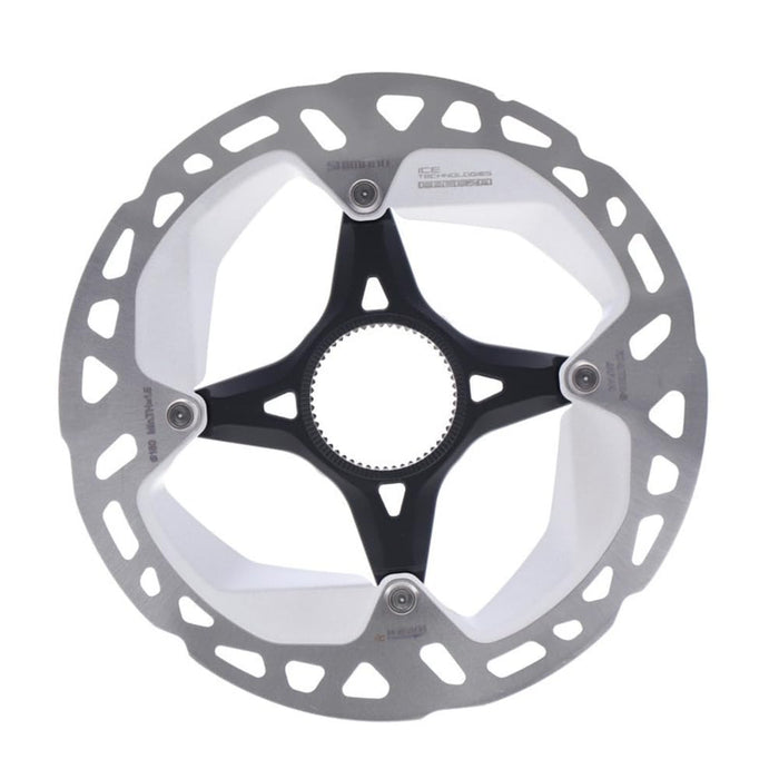 Shimano Deore XT RT-MT800 disc rotor with internal lockring, Ice Tech FREEZA, 160 mm, Silver/Black, IRTMT800SI