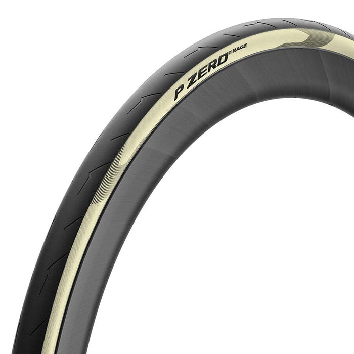 Pirelli P-Zero Race Folding Bicycle Tyre, 700 x 28c, Retro Cream