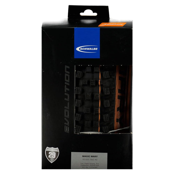Schwalbe Magic Mary Evolution Super Gravity TLE Addix Soft Folding Tyre, Bronze Skin, 62-622 (29x2.40)