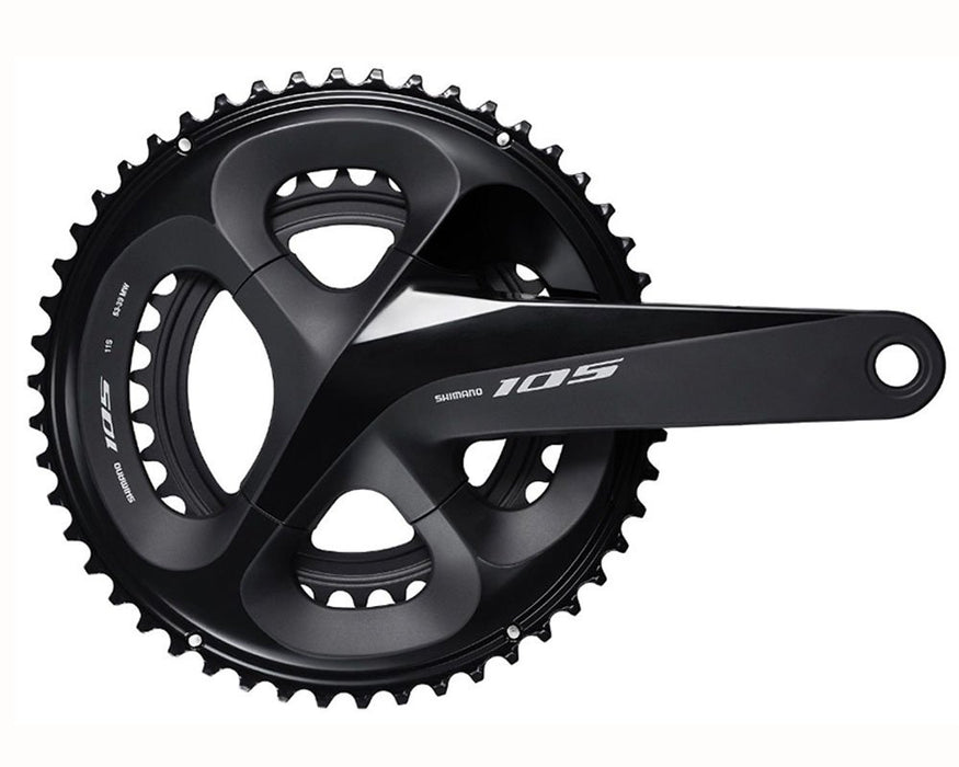 Shimano 105 FC-R7000 105 Double chainset, HollowTech II 172.5 mm 50 / 34T, Black