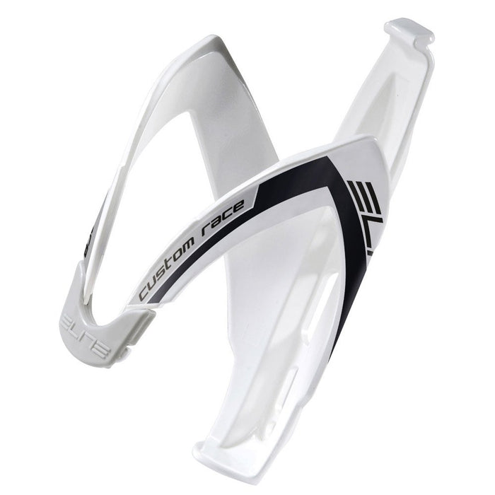 Elite Custom Race Bottle Cage, White/Black