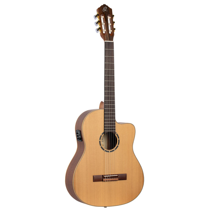 ORTEGA Family Series Pro 4/4 Classical Slim Neck Guitar 6 String - Solid Cedar / Mahogany Natural + Gig Bag