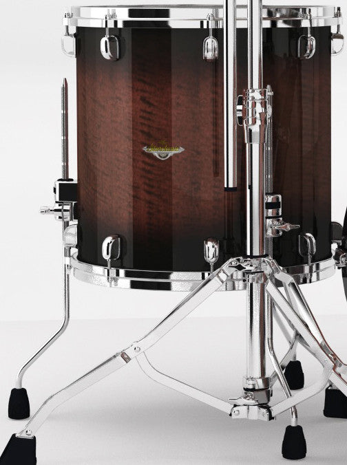 TAMA Starclassic Maple Exotic Floor Tom 18" x 16" - Tobacco Sunburst Movingui/Chrome HW