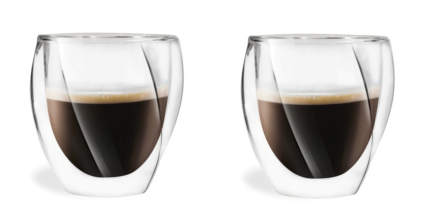 Vialli Design SET of 2 double wall glass 250ml CRISTALLO 25486
