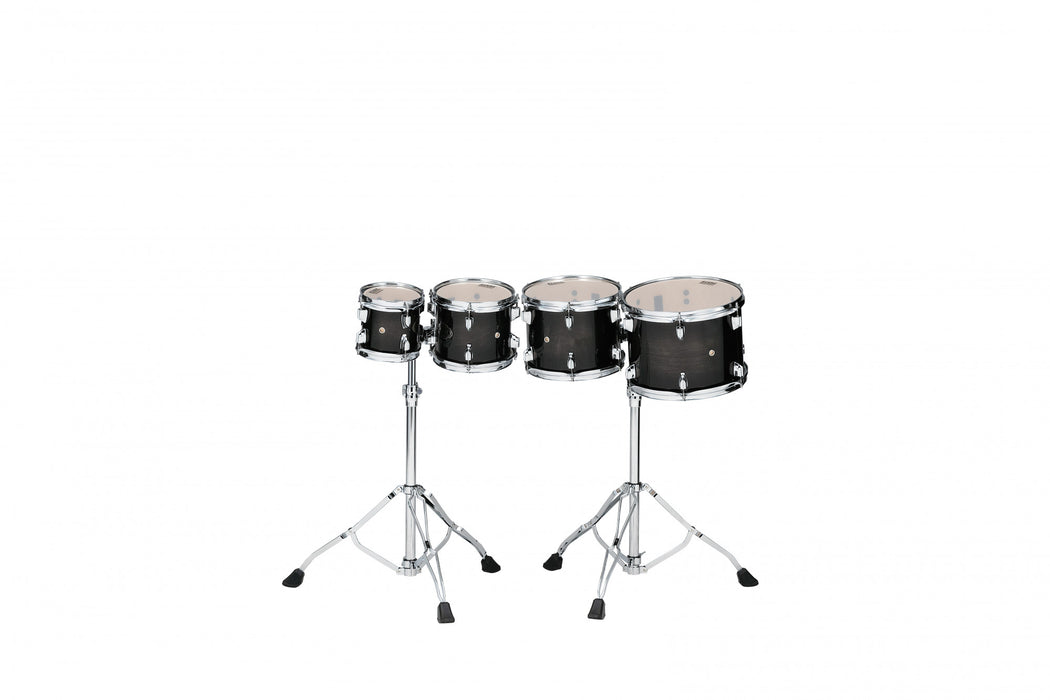 TAMA High-Pitched Concert Tom Set 4 pcs. - Transparent Black Burst/Chrome HW