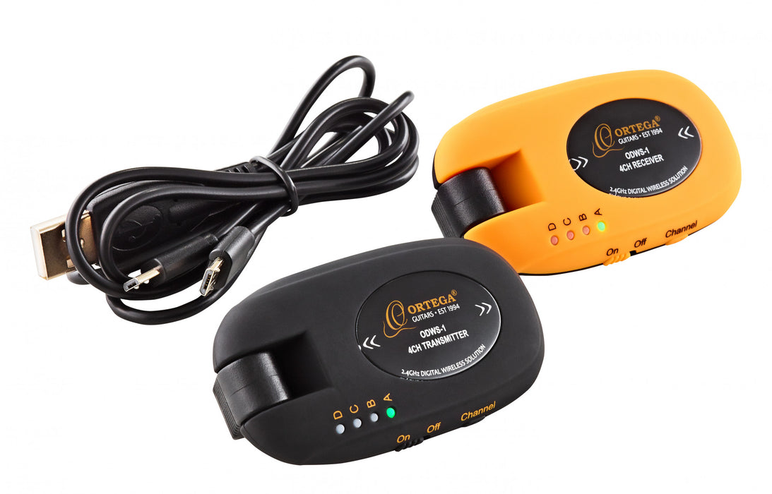 ORTEGA Digital Wireless System - 4 Channels / 2,4 Ghz / Rechargeable + USB Cable