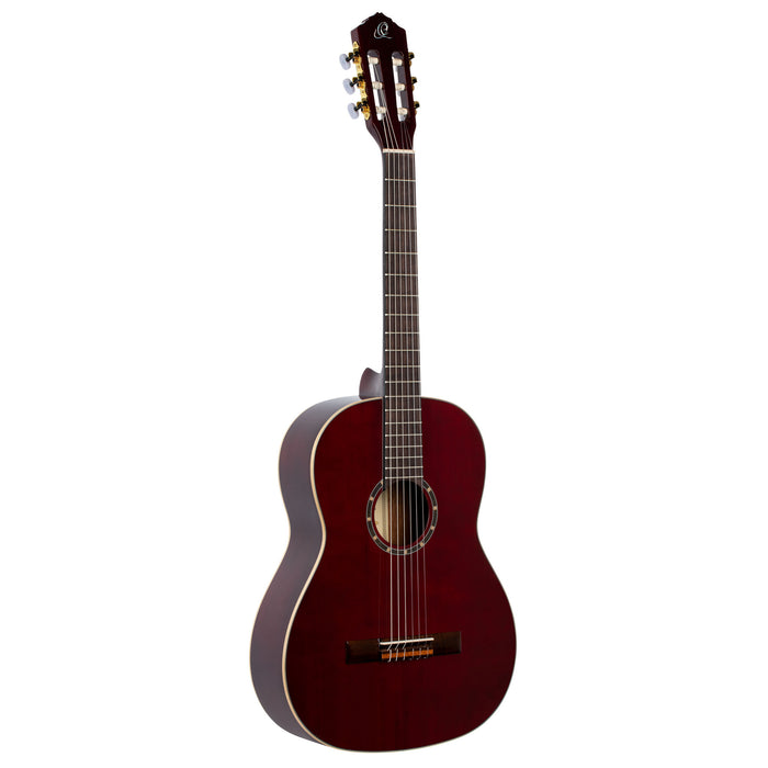 ORTEGA Family Series Pro 4/4 Classical Slim Neck Guitar 6 String - Wine Red + Gigbag