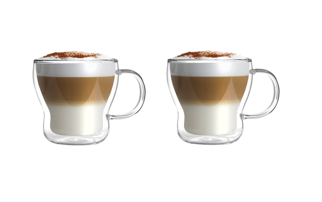 Vialli Design SET of 2 double wall glass 370ml BOLLA 26438