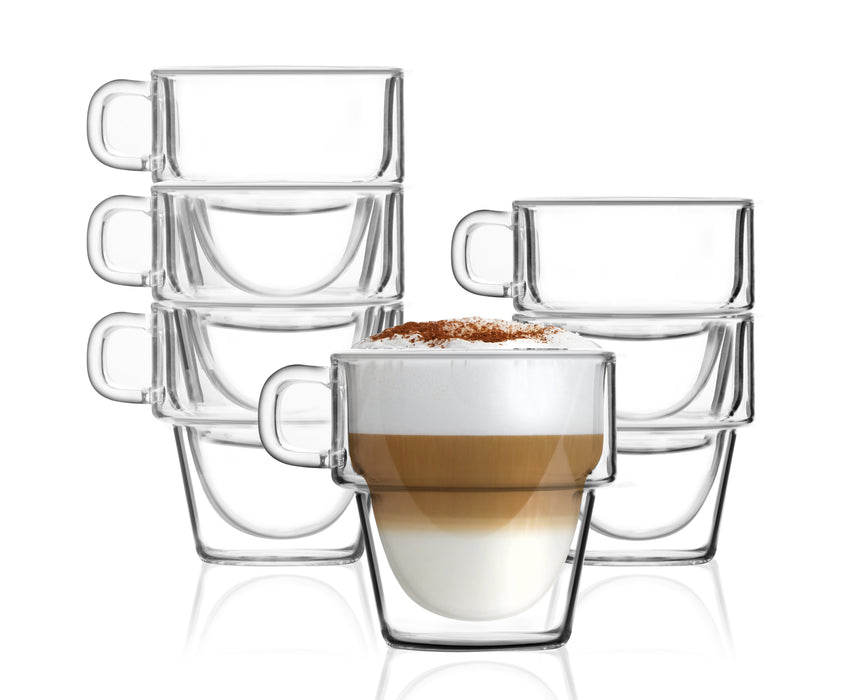 Vialli Design SET of 6 double wall glasses 280ml SENSO 27442