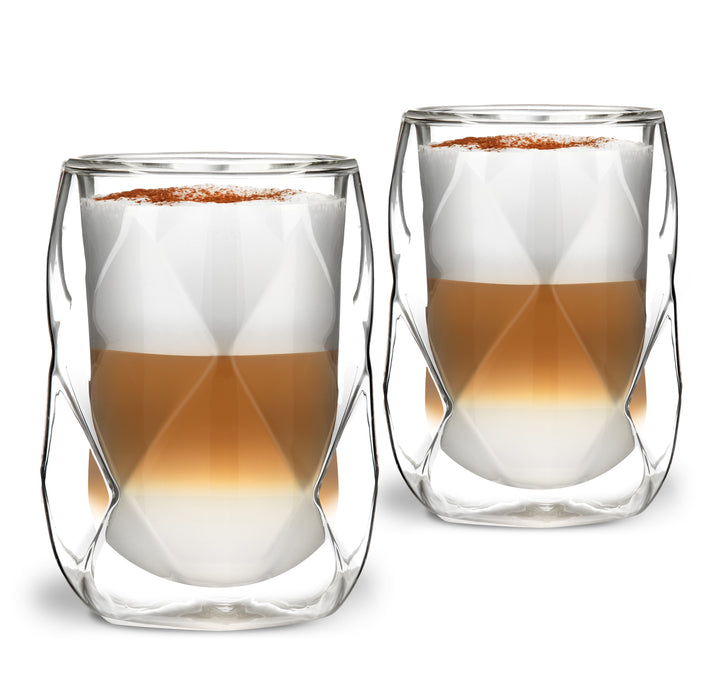 Vialli Design SET of 2 double wall glasses 350ml GEO 27589