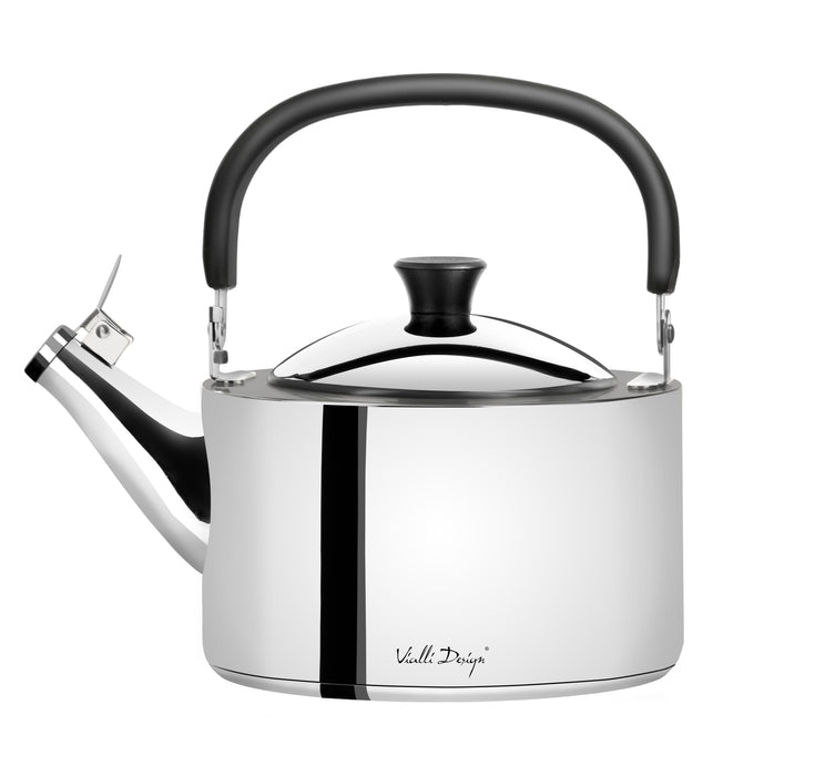 Vialli Design Kettle with a whistle 1,5l polished steel DIAMANTE 27848