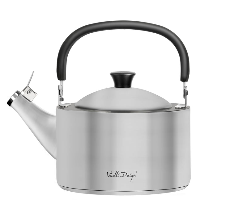 Vialli Design Kettle with a whistle 1,5l matt steel DIAMANTE 27855