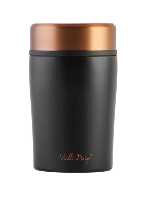 Vialli Design Dinner thermos black rose gold 500ml FUORI 28067
