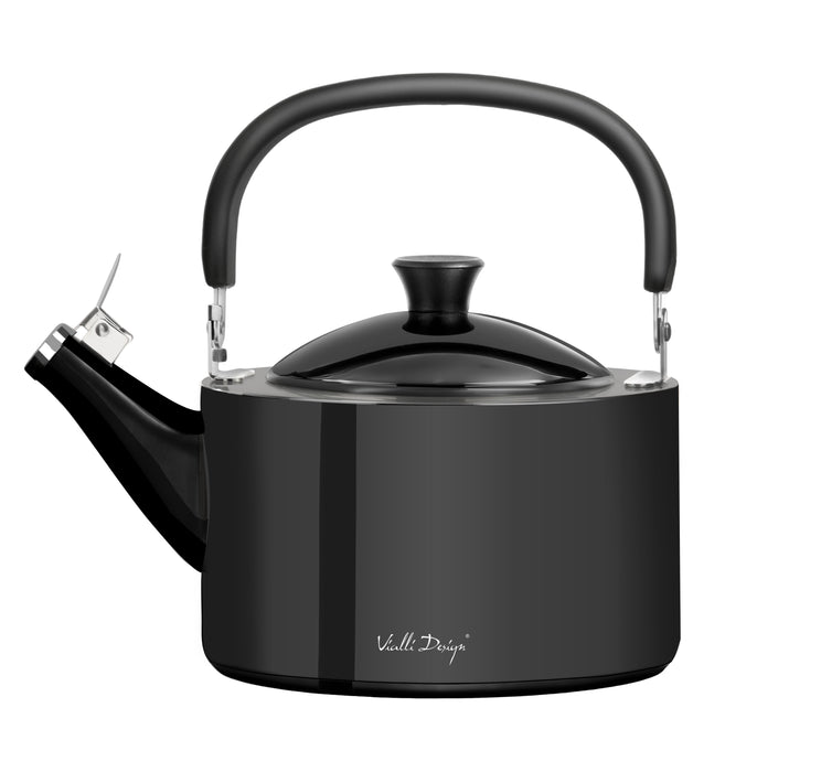 Vialli Design Kettle with a whistle 1,5 polished graphite DIAMANTE 28180