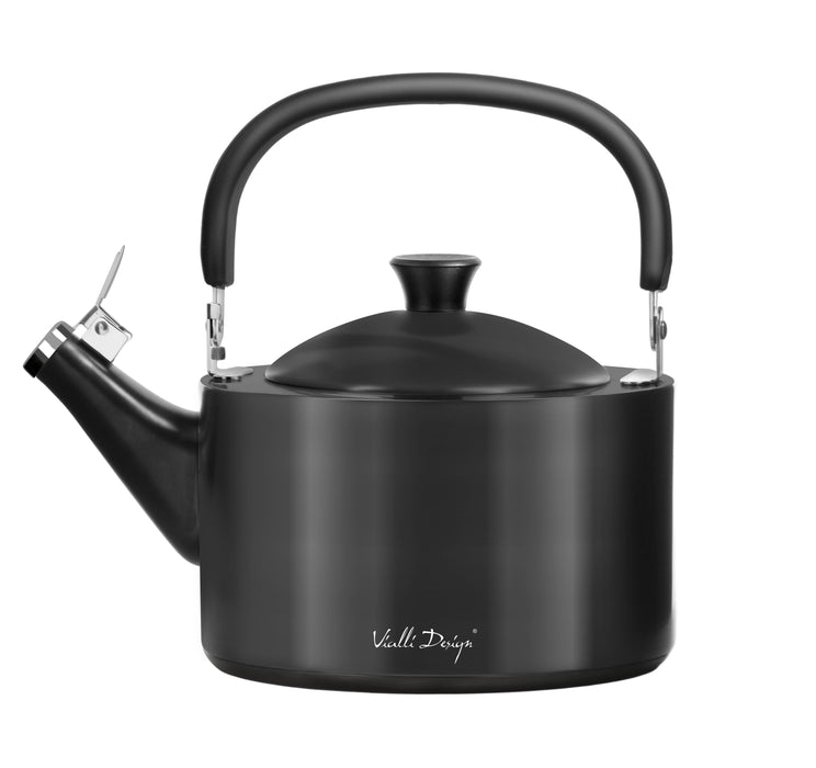 Vialli Design Kettle with a whistle 1,5l graphite matte DIAMANTE 28197