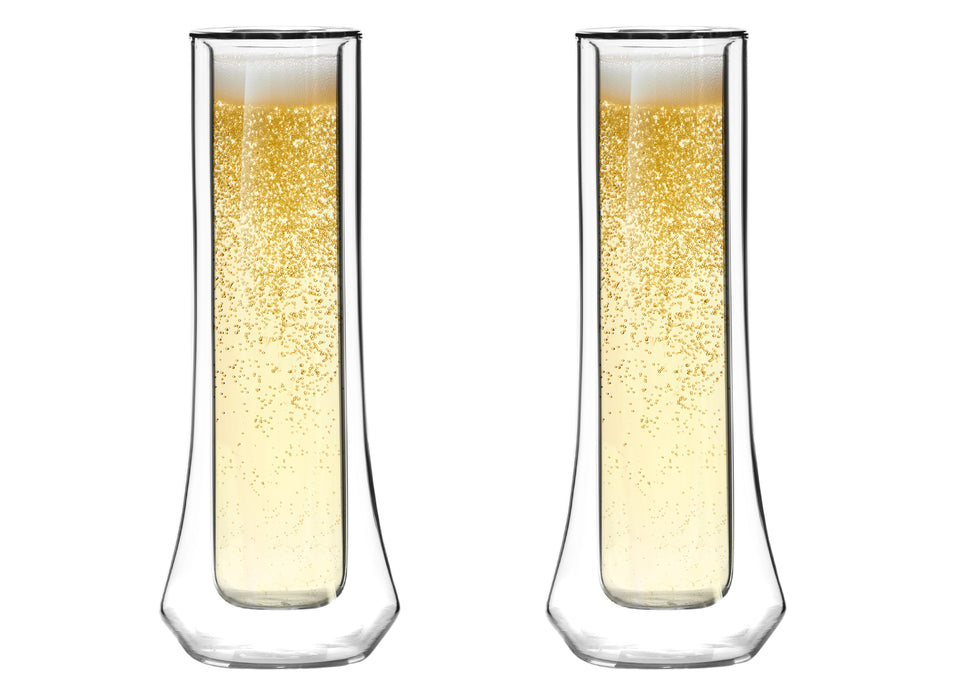 Vialli Design SET of 2 double wall champagine glasses SOHO 28903